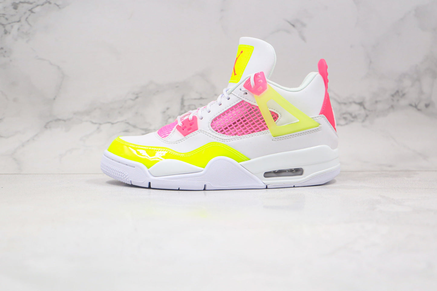 Jordan 4 Retro Weiß Zitronenpink 