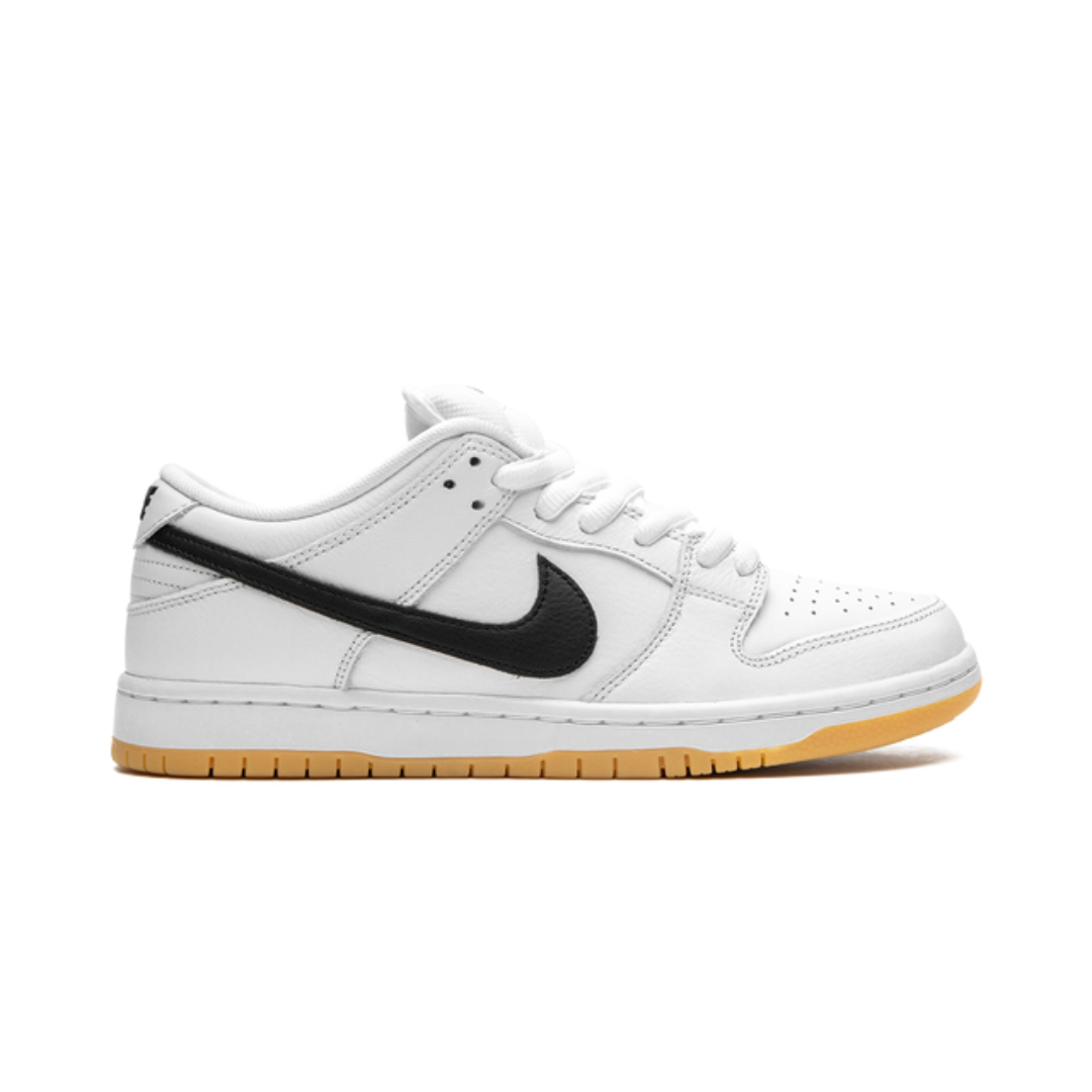 Nike SB Dunk Low Orange White Label Schwarz 