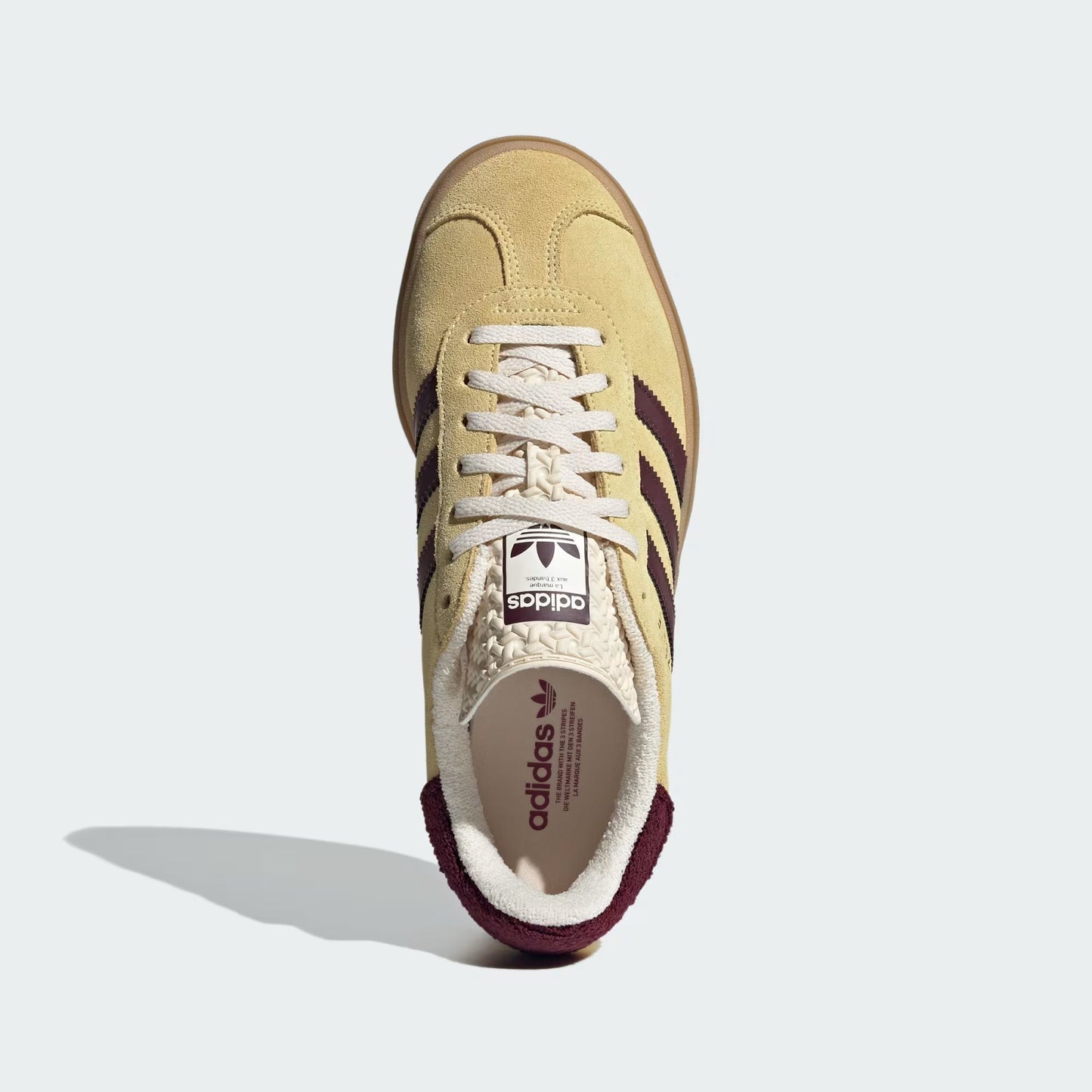 Adidas Gazelle Bold Almost Yellow Maroon