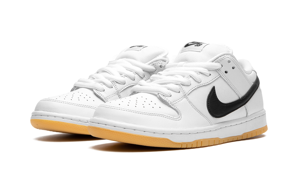 Nike SB Dunk Low Orange White Label Schwarz 